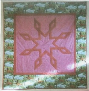 The traditional Native American star quilt made by a Spirit of Many Colors' members