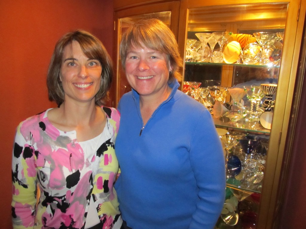 Idaho Safe Schools Coalition representative Starr Johnson and her partner Karen Dreher talk about ISSC’s work during a Pride Foundation fundraiser in May at the Boise home of Doug Flanders and Carmine Caruso