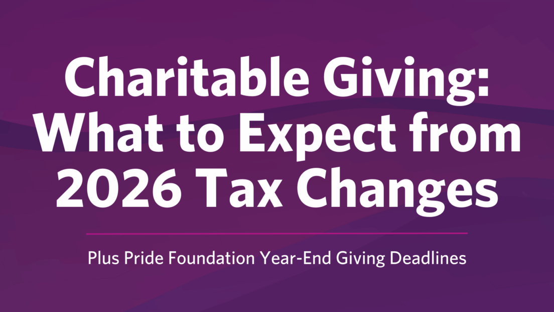 Charitable Giving: What to expect from 2026 tax changes
